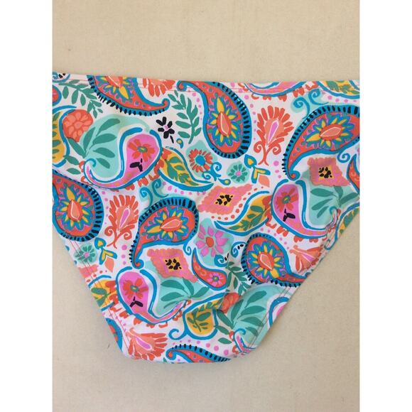 Bleu Rod Beattie String Bikini Bottom Floral Paisley Swimwear - Picture 6 of 9